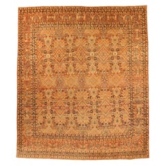 Tappeto persiano Tabriz Circa 1880 - Lana Avorio Rosso Giallo 73796