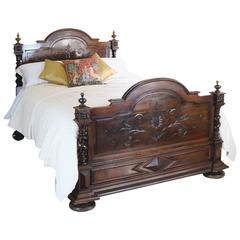 French Chateau Bed in Walnut