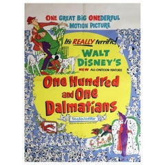 1961 101 Dalmatians - Poster originale d'epoca