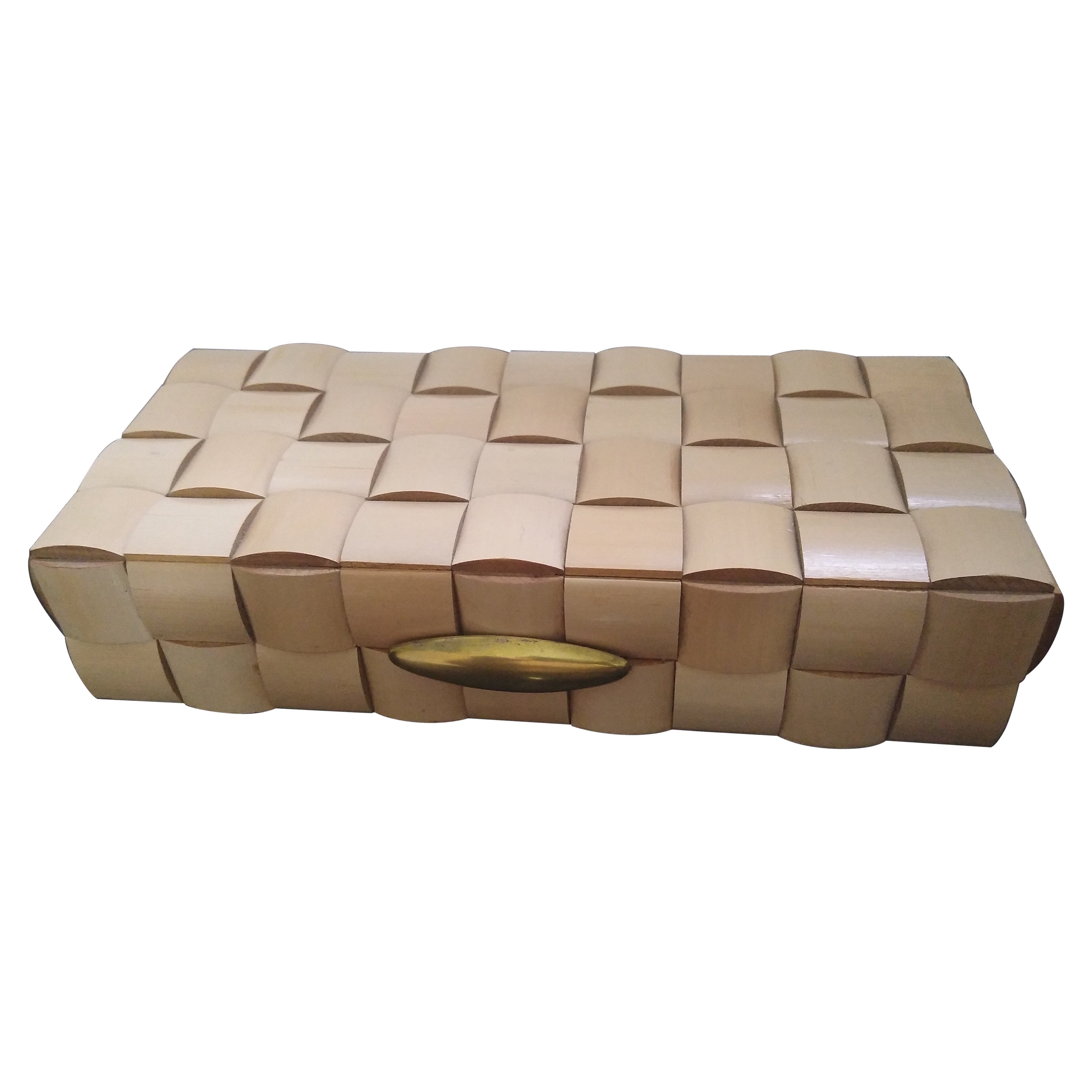 Elegante caja de madera, Italia Años 60