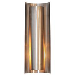 Contemporary Wall Light in Brushed Stainless Steel and Other Finishes