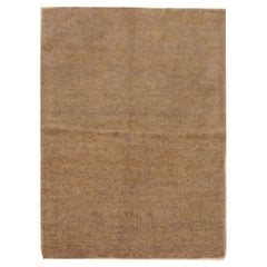 Petit tapis persan Oushak Circa 1990 - Laine Design Brown - 88154
