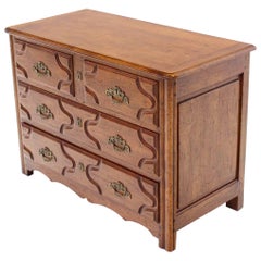 Solid Wood Gothic Three Drawer Bachelor Chest of Drawers