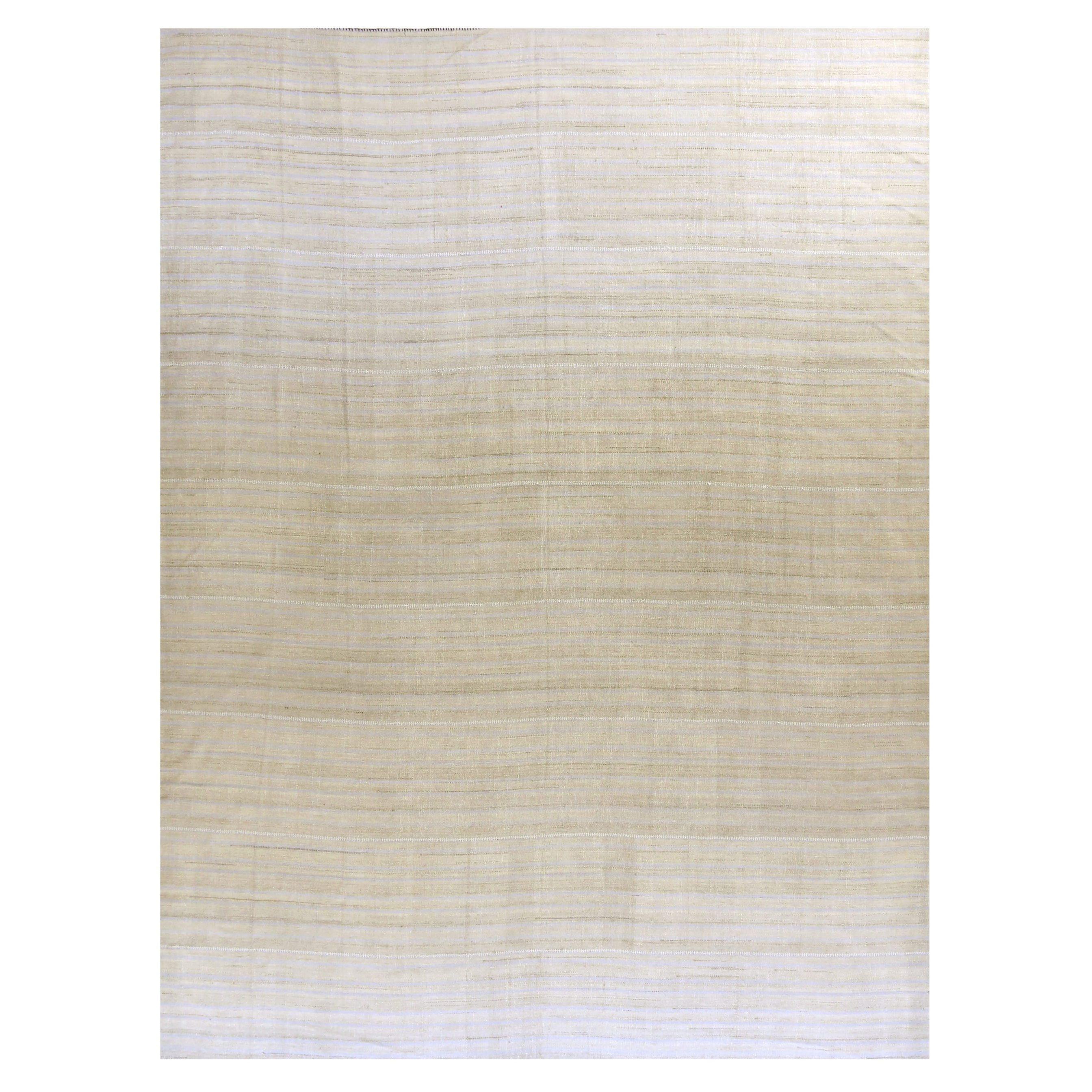 Persische Kelim-Teppiche Circa 1990 - Wolle Elfenbein Design - 88228 im Angebot