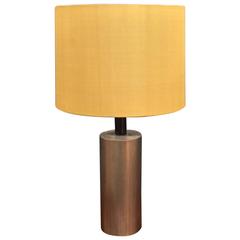 Brushed Steel Mid-Century Table Lamp