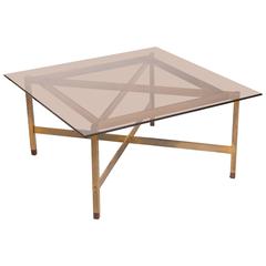 Mid-Century Modern Brass Coffee Table 4