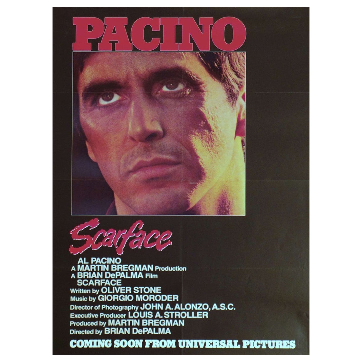 1983 Scarface Original Vintage Poster