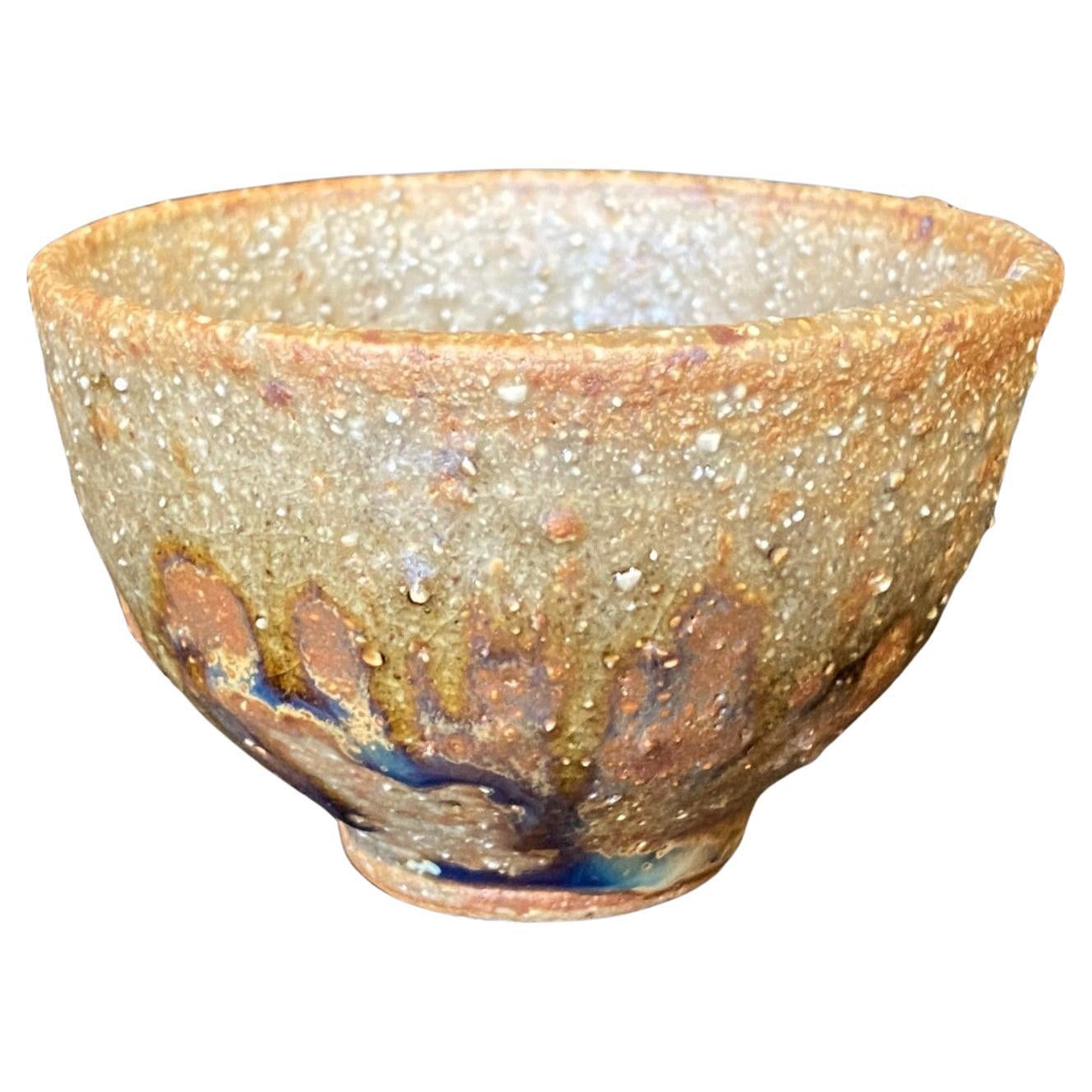 Toshiko Takaezu Signierte japanische Shigaraki Ware Keramik Chawan Yunomi Teeschale im Angebot