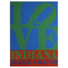 1971 Robert Indiana - Amore - Stalla Poster originale d'epoca