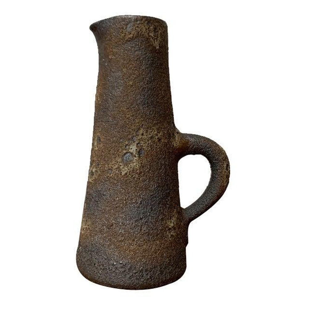 Vaso in ceramica brutalista di metà secolo West German Pottery WGP Fat Lava di Jopeko, anni '60