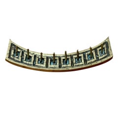Mid-Century Brutalist Metal Coat Rack Hook, 1960s