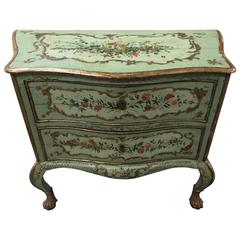 18th Century Italian Commode with Raised Floral Motif