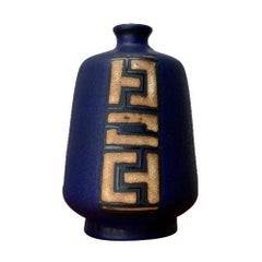 Mid-Century West German Minimalist Pottery WGP Vase from Ruscha, 1960s