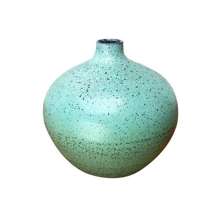 Mid-Century German Minimalist Studio Pottery Vase by Siegfried Gramann For Sale