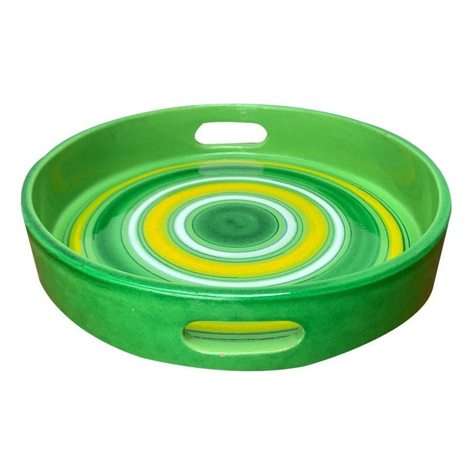 Italienisches Keramiktablett aus der Mitte des Jahrhunderts von Bitossi für Rosenthal Netter, 1960er Jahre