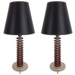 Pair of Art Deco Table Lamps 6