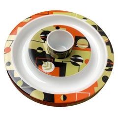 Set of 2 Postmodern Athena Bowl by M. Peppercorn & Sieger Design for Ritzenhoff