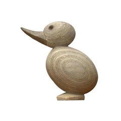 Mid-Century Danish Wooden Bird Figurine, 1960s