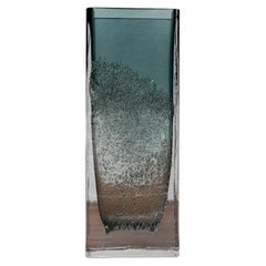 Mid-Century German Glass Block Vase, 1960s