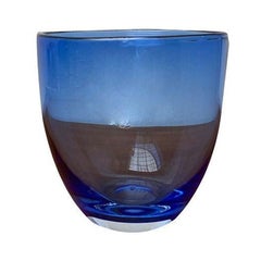 Cuenco vintage de vidrio artístico escandinavo