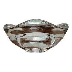 Vintage Scandinavian Reversible Glass Candleholder, 1970s