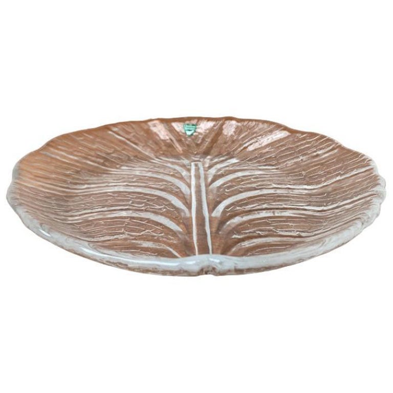 Vintage Swedish Eden Glass Plate from Orrefors, 1970s