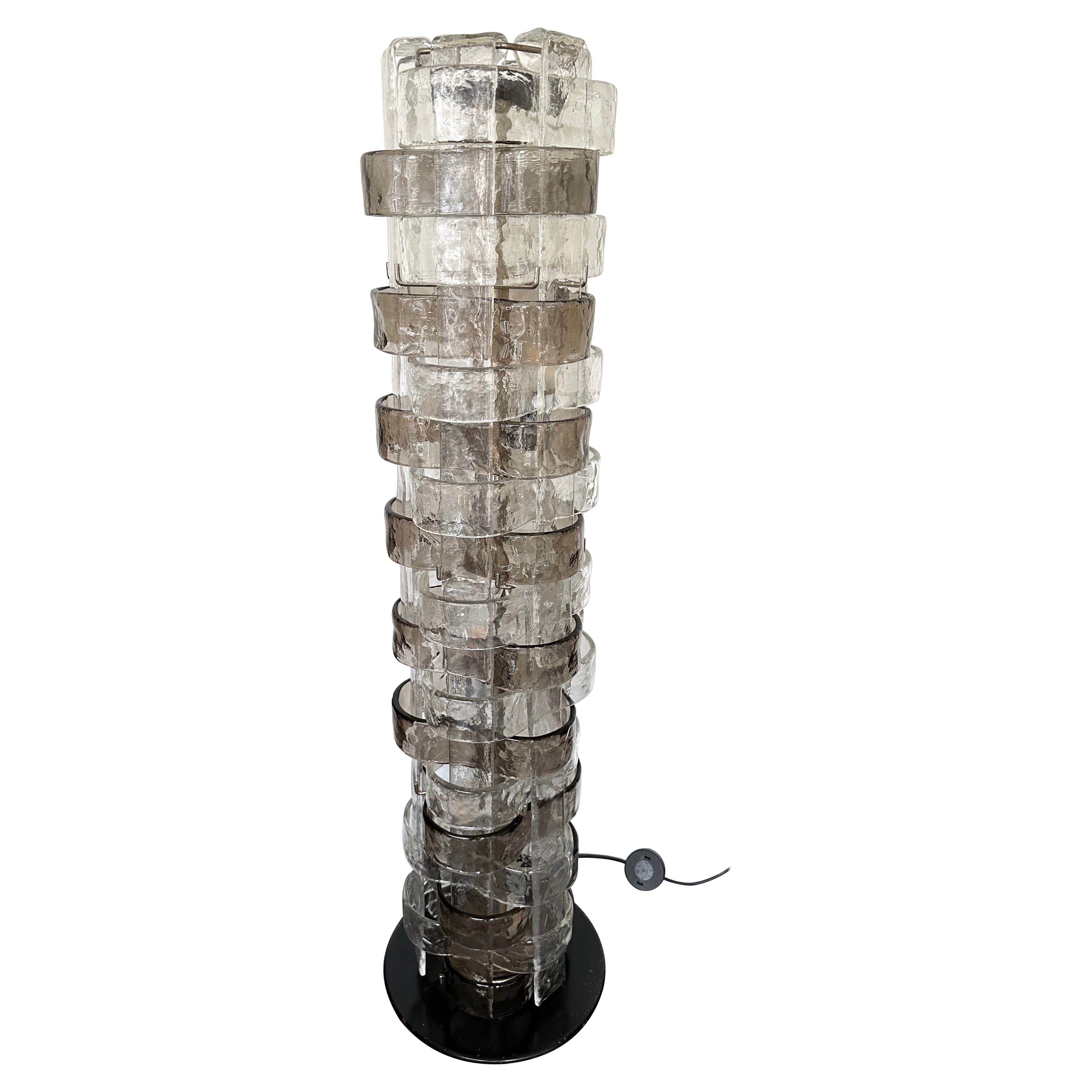 Floor Lamp LT378 Murano Glass by Carlo Nason for Mazzega, Italy, 1970s