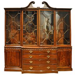 Period 18th Century George III Chippendale Mahogany Breakfront