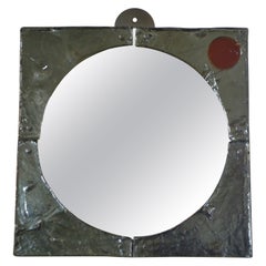 Giusto Toso Rare miroir en verre de la série 'LAGUNA'.