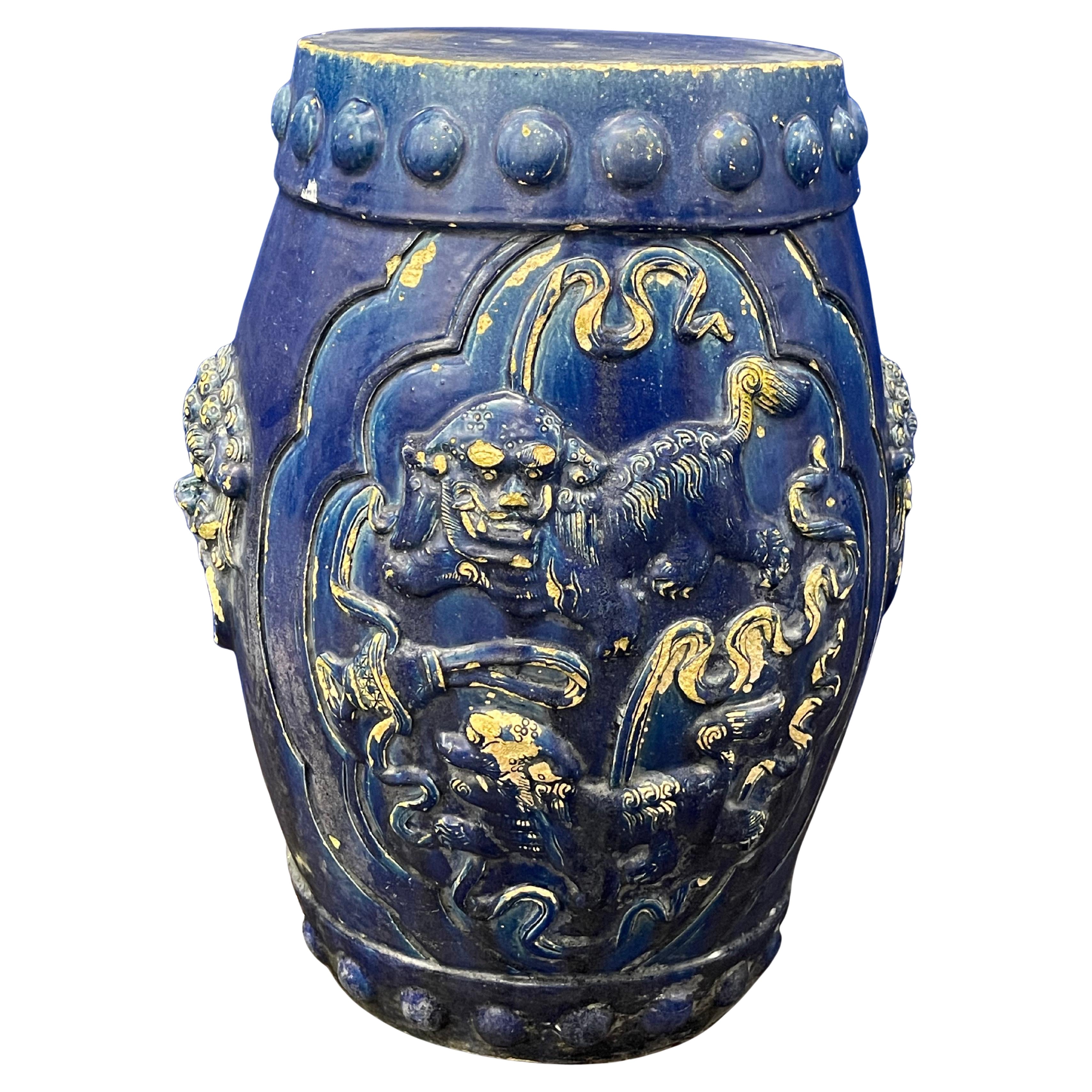 19th Century Handmade Chinese Ceramic Stool