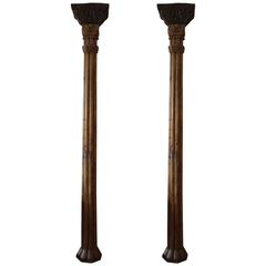 Pair of Vintage Corinthian Columns