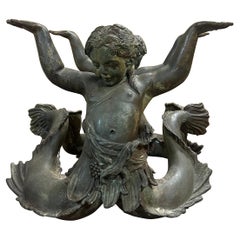 Table basse en bronze de style Greco Roman No top