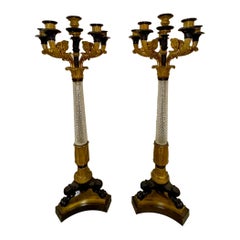 Pair of Empire Candelabras