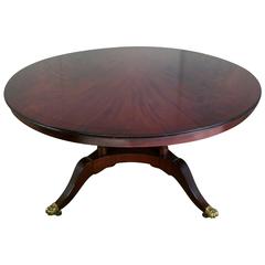Regency Style Flame Mahogany Circular Dining Table 5