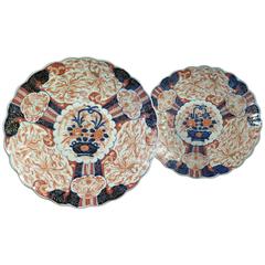 Pair of Large 19th Century Japanese Meiji Period Imari Chargers