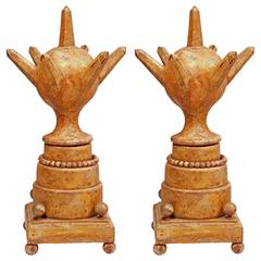 Rare Pair of Late 19th Century Gate Posts Sculptures 9