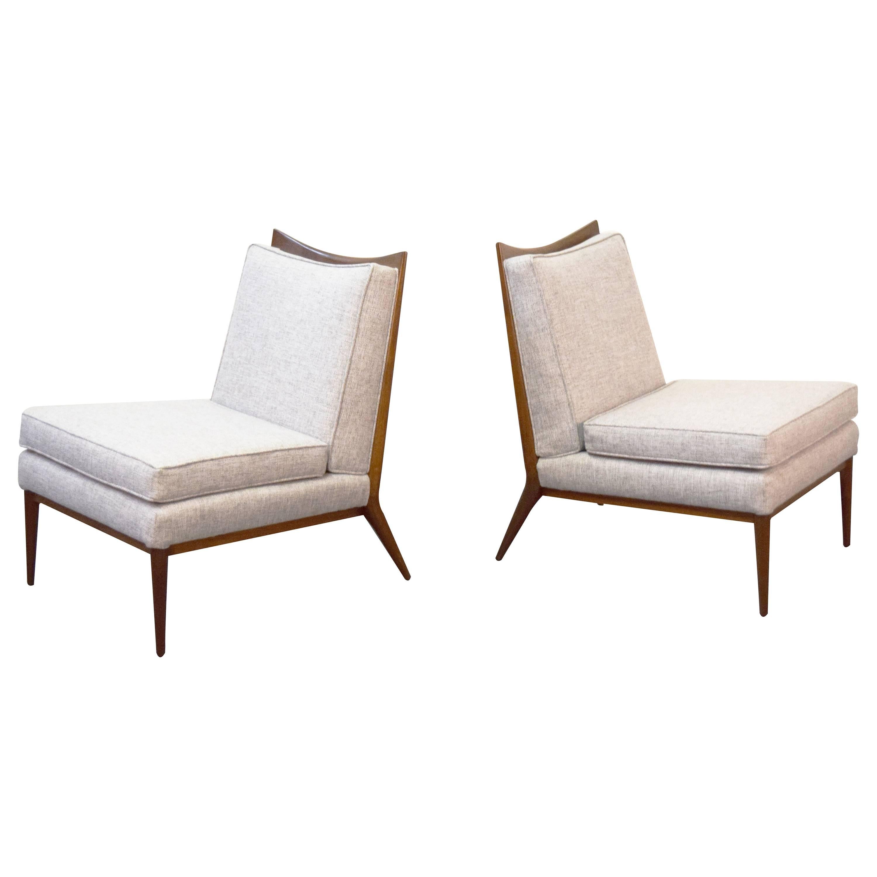Pair of Paul McCobb Slipper Lounge Chairs