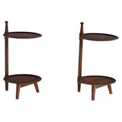 Edmund Jørgensen, End Tables, Wood, Denmark, 1950s