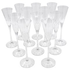 Set of 12 Late 20th Century Orrefors Schnapps Glasses in "Prelude"