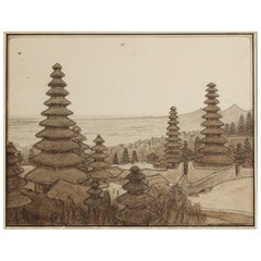 W.O.J. Nieuwenkamp (1874-1950) Tempio di Besakih, Karangasem, Bali circa 1907