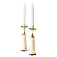 Vintage Midentury Brass Candlestick by Jens Quistgaard, Denmark, 1950s