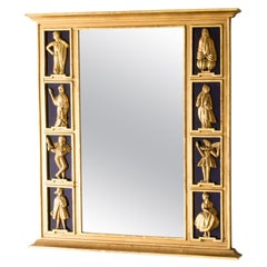 Schwedischer Grace-Wandspiegel mit Figuren, Schweden, 1920er Jahre