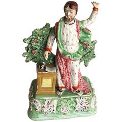 English Staffordshire Pottery “Patriotic Group” Figure of Jeremiah Preaching