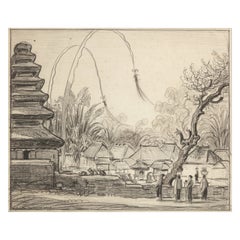 W.O.J. Nieuwenkamp (1874-1950) Tempio di Besakih, Karagasem 1918