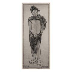 W.O.J. Nieuwenkamp (1874-1950) „Junger Junge bei Loemboeng, 1918“