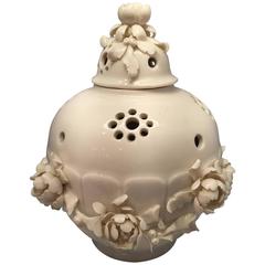 Porcelain Pot-Pourri Vase in the Style of Saint-Cloud by Didier Gardillou