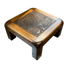 French ceramic coffee table R Zobel Vallauris circa 1970
