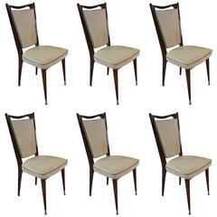 Set of Original Art Deco Chairs made of Walnut 2