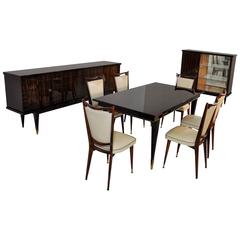 Art Deco Living Room Set made of Macassar Wood 6