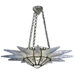 Rock Crystal Sunshine Chandelier by Alexandre Vossion 12